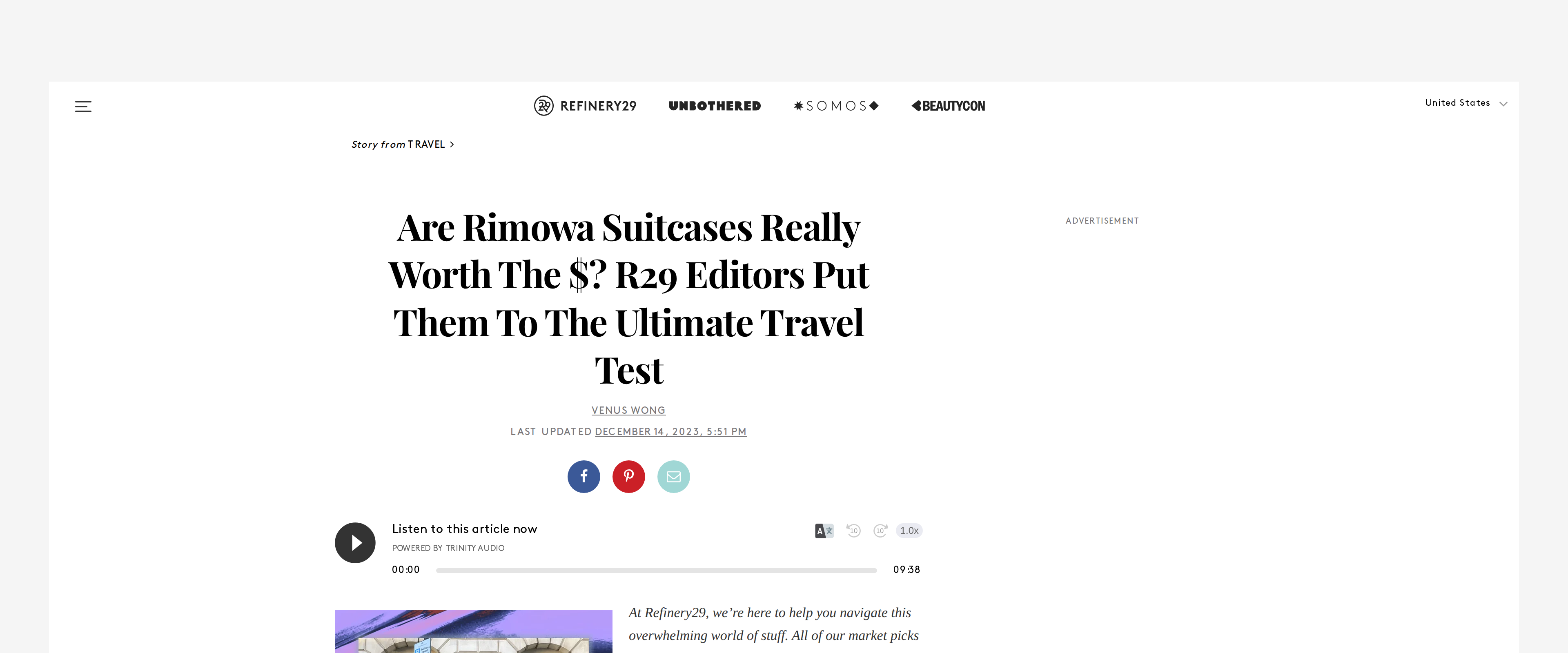 Refinery29's long-term test of RIMOWA suitcases, examining whether the price holds up after real travel